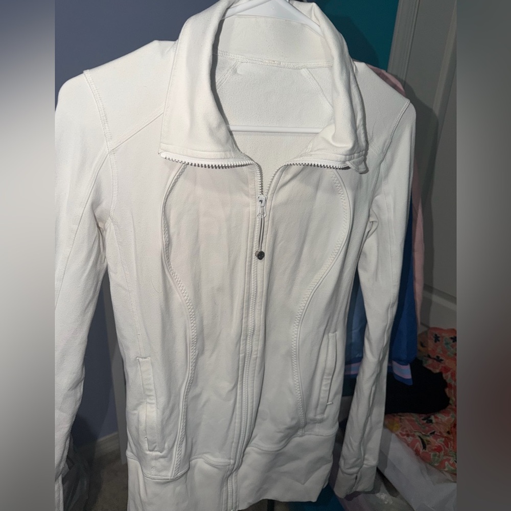 Lululemon white zip-up jacket
